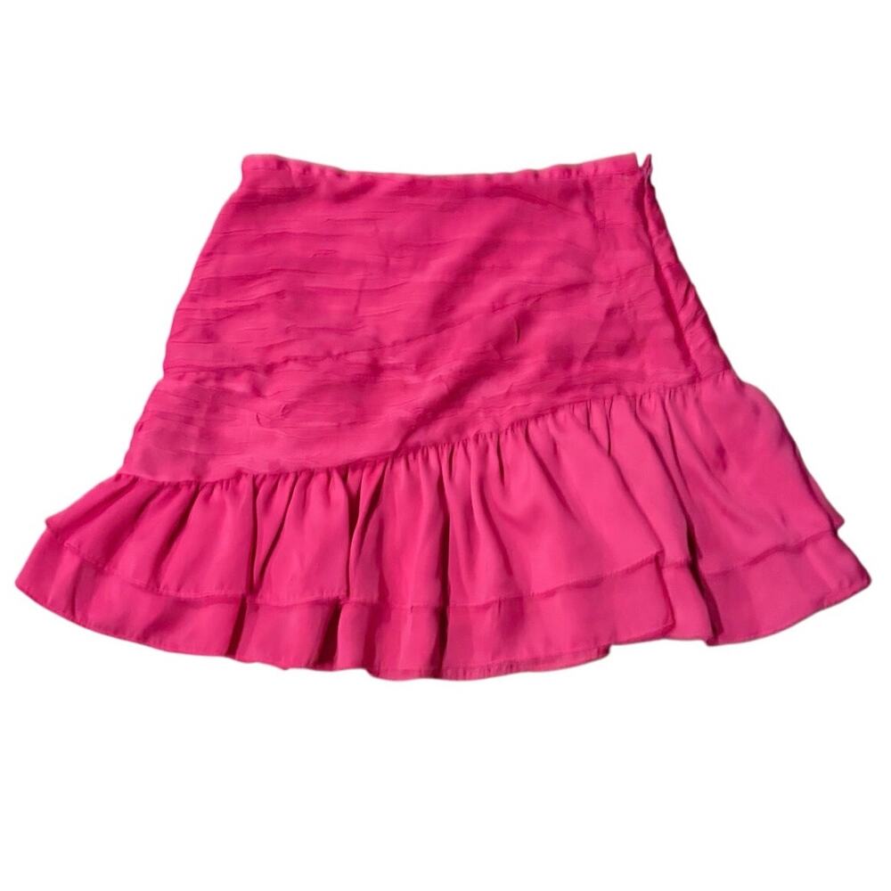 DO + BE Pink Ruched Side Zip Skirt